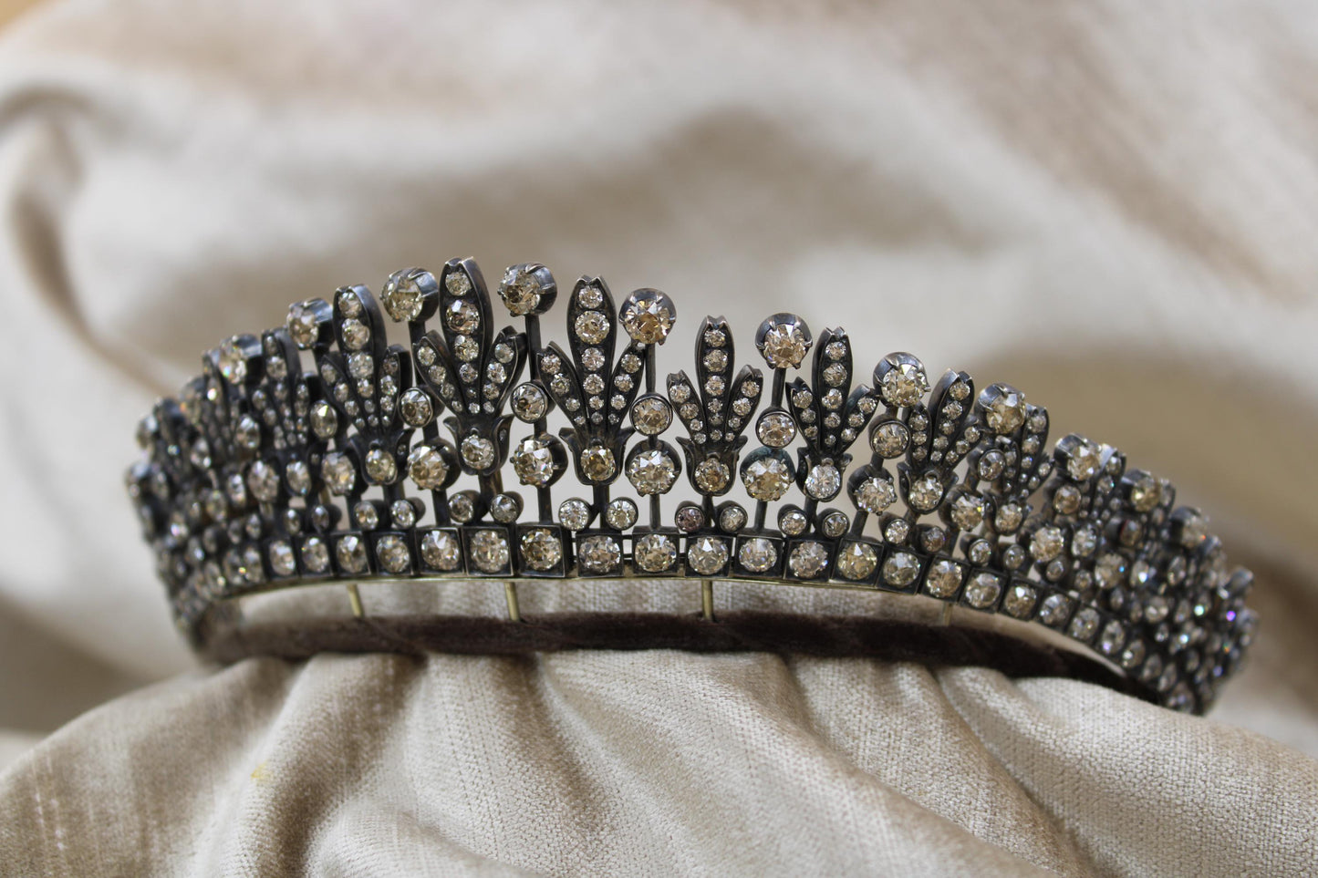 A superb Antique, Kokoshnik, Diamond Tiara - Necklace, plausibly Austro-Hungarian, Late 19th Century - Robin Haydock Antiques