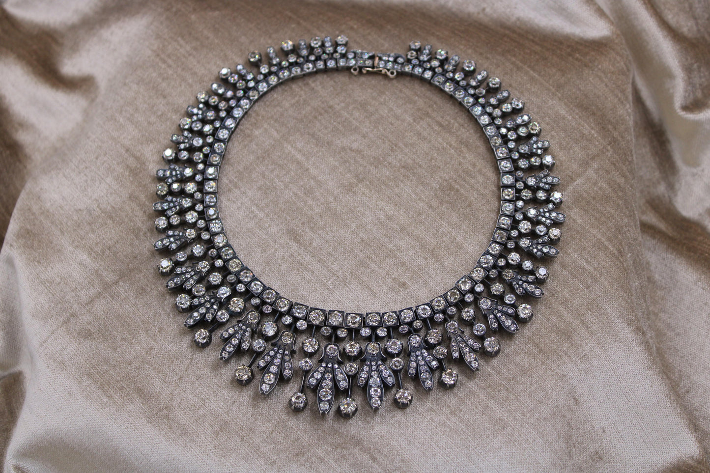 A superb Antique, Kokoshnik, Diamond Tiara - Necklace, plausibly Austro-Hungarian, Late 19th Century - Robin Haydock Antiques
