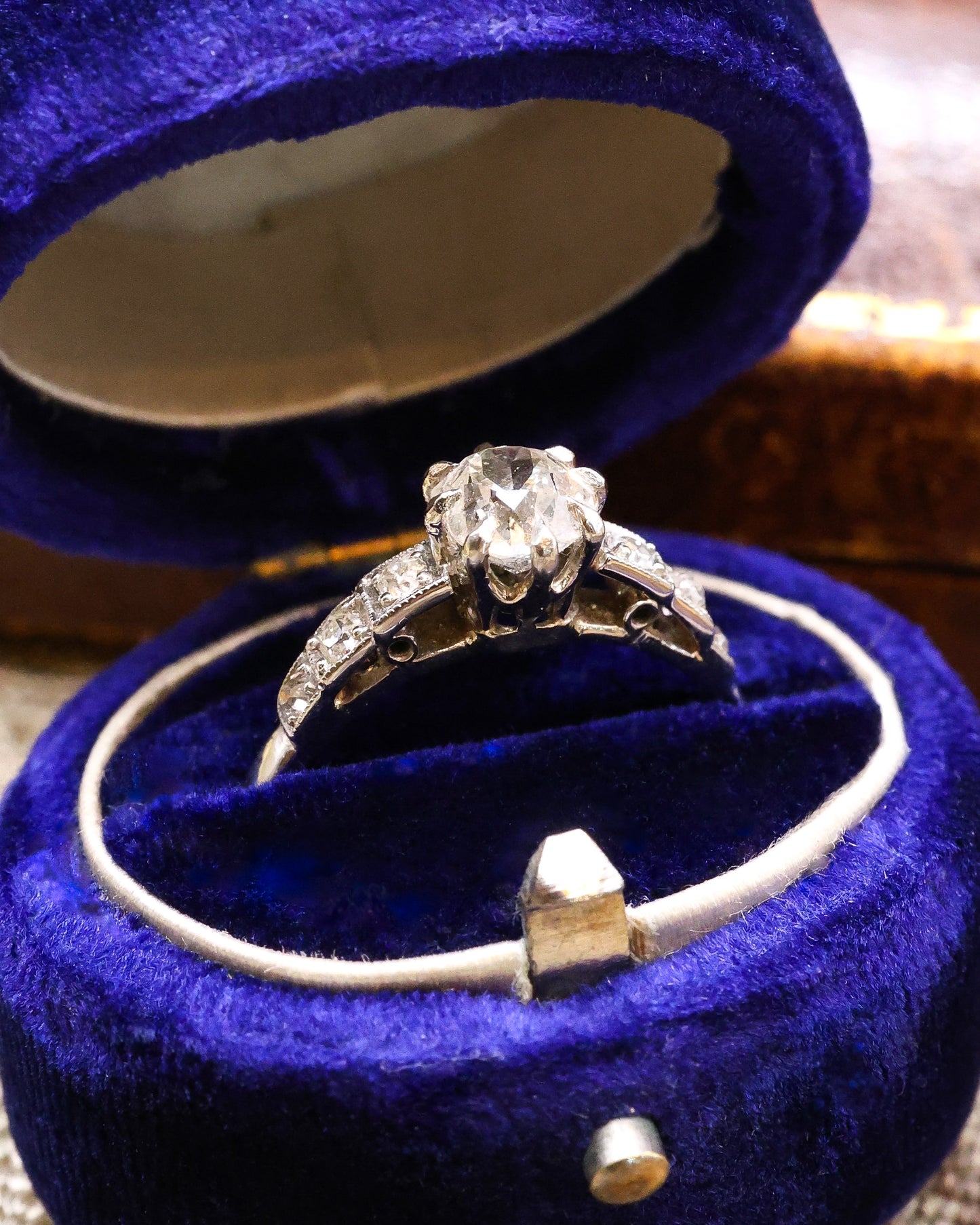 Platinum 0.71ct Diamond Solitaire Ring Circa 1920-1935 - Robin Haydock Antique Jewellery