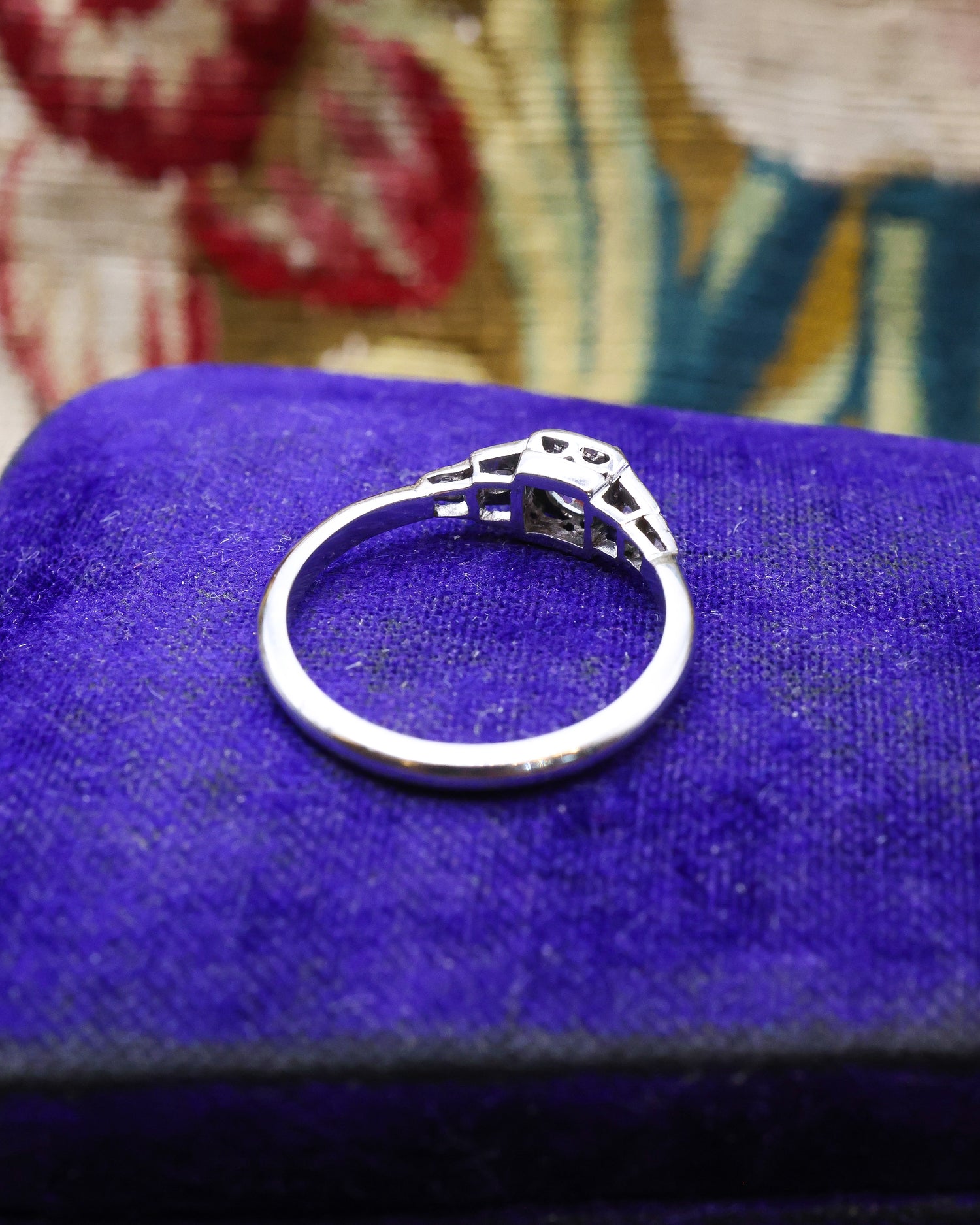 Diamond Solitaire Ring Circa 1940 - Robin Haydock Antique Jewellery