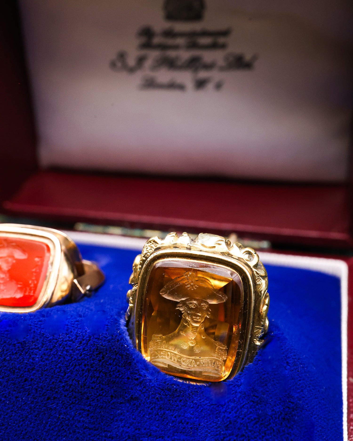 An Antique Collectors set of Late Georgian Seals, depicting Intaglio engravings associated with Admiral Lord Nelson. English.  Circa 1810 - Robin Haydock Antique Jewellery