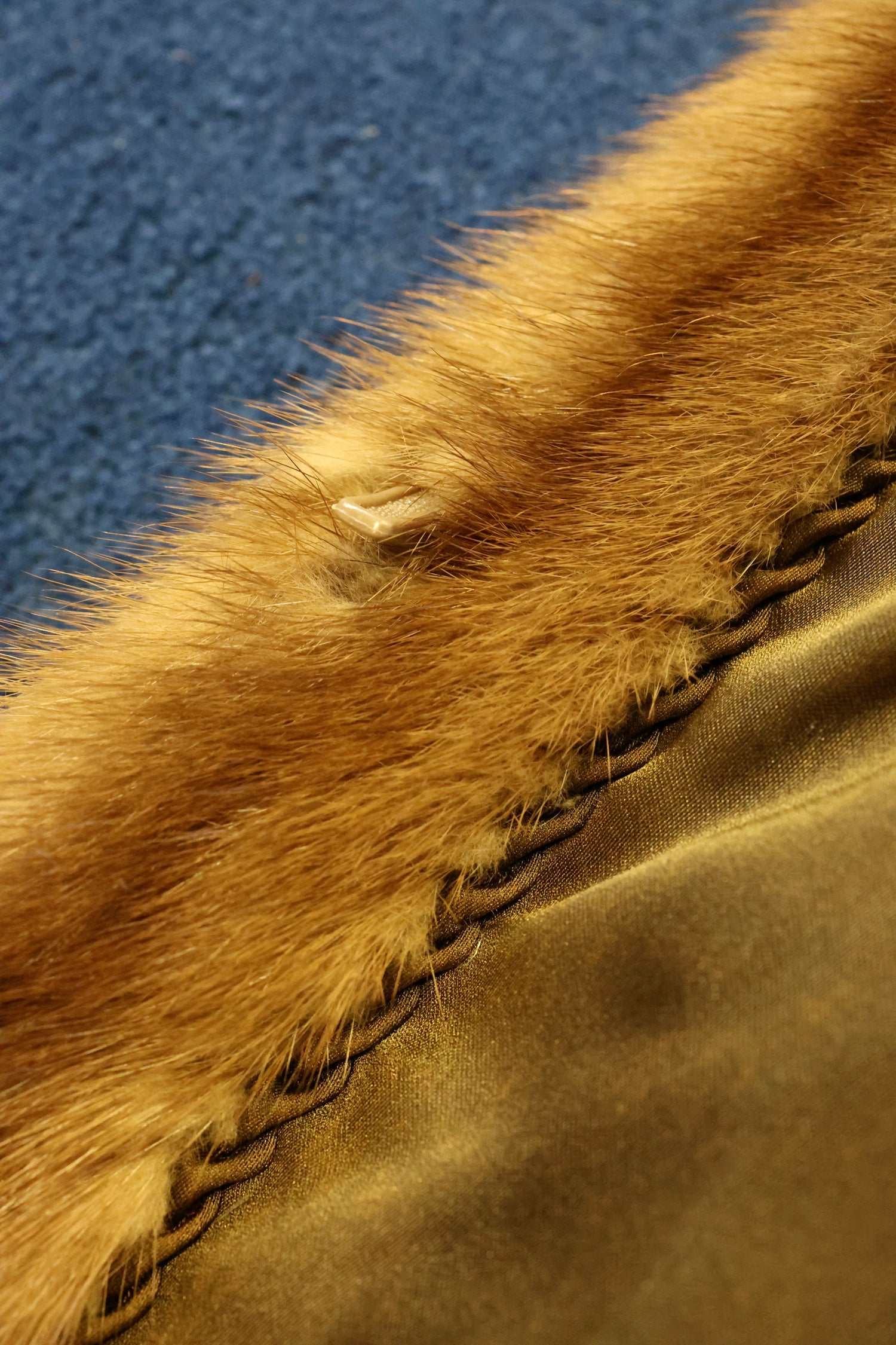 An Exceptional Full Length Demi-Buff, Fully Stranded Mink Coat with wide Raglan Sleeves, tapering to Mandarin Cuffs and a generous Swing Back. Hand made by Lawrence's of Southport. Circa 1990 - Robin Haydock Antiques