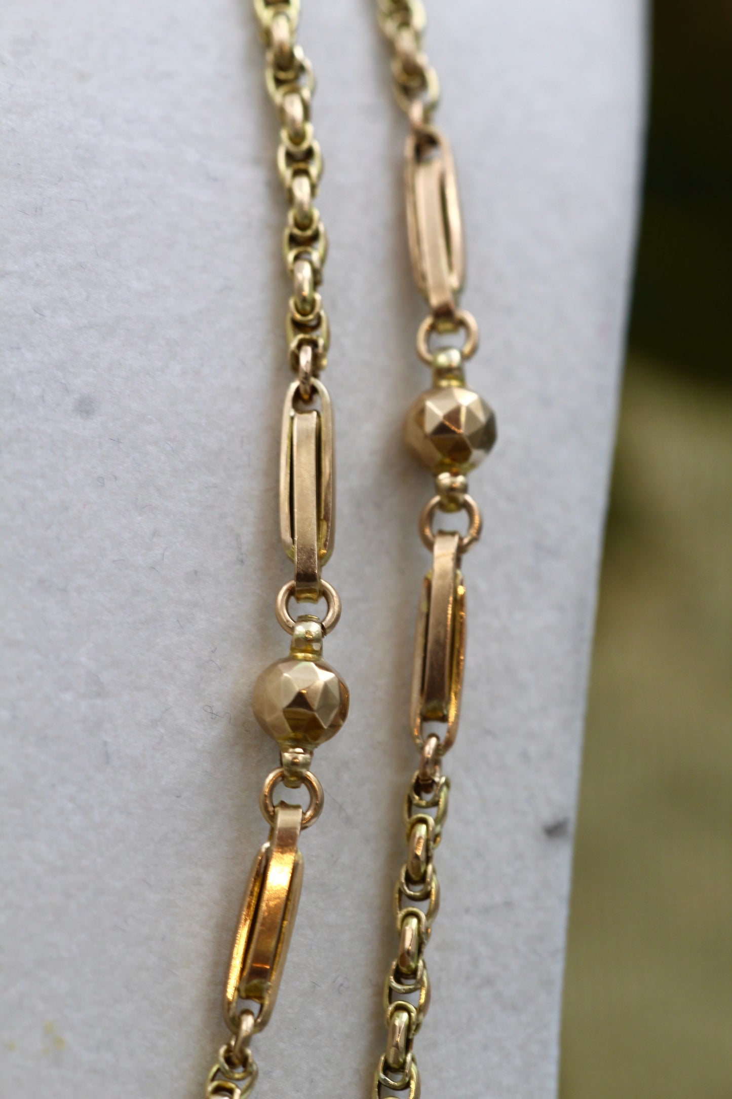 A very fine 9 carat Yellow Gold Long Guard Chain. English Circa 1890. - Robin Haydock Antiques