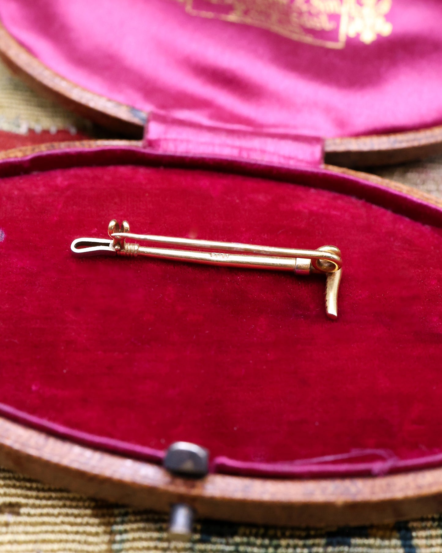 Ridding Crop Brooch Pin Circa 1880 - Robin Haydock Antique Jewellery