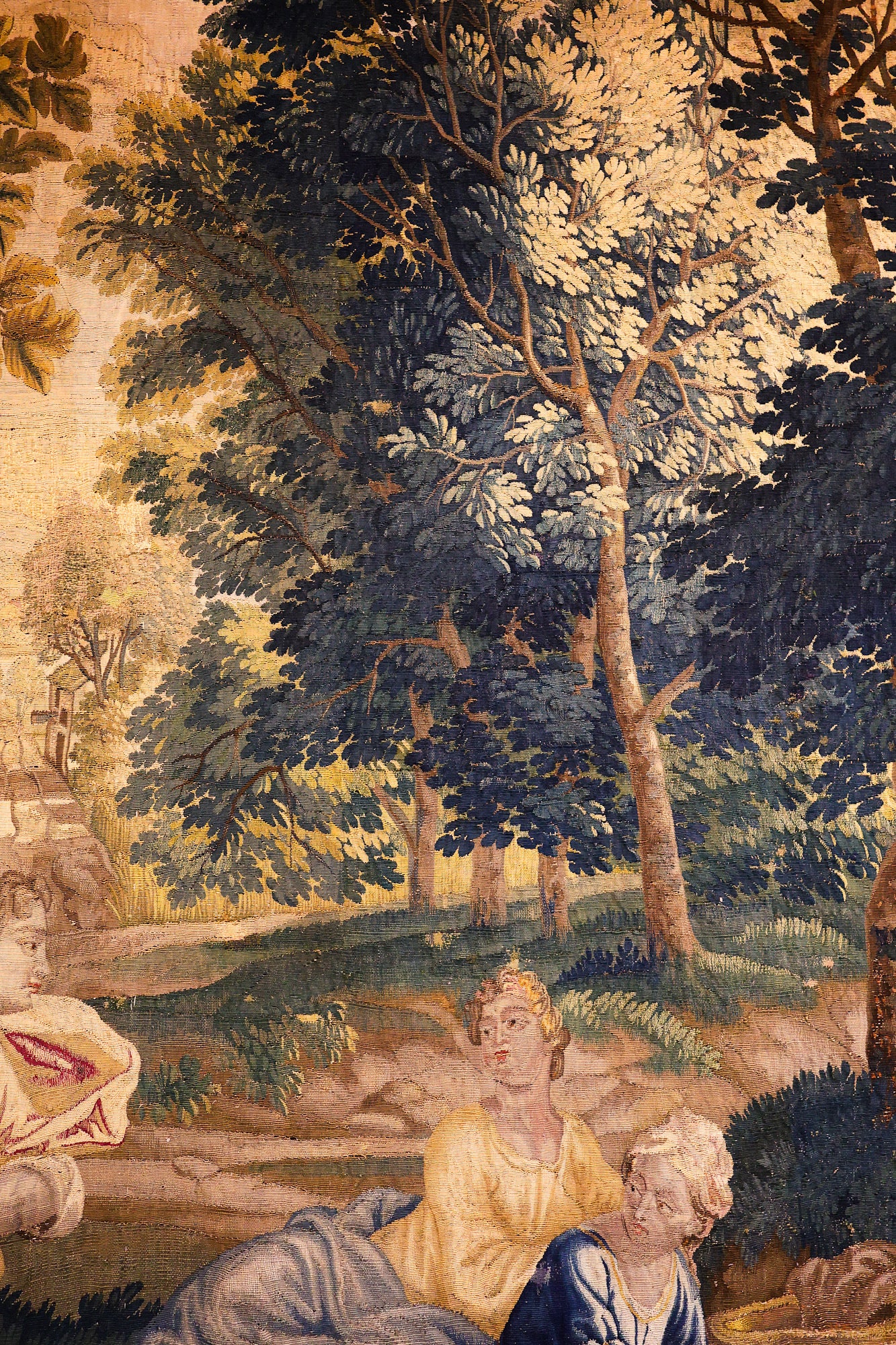A very fine Antique Silk & Wool "Dames de Conversation" Oudenaarde Tapestry Circa 1740 - Robin Haydock Antiques