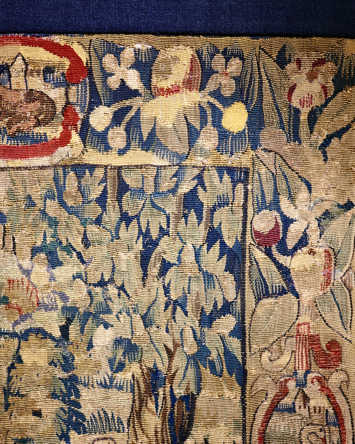 A very fine hand woven silk and wool English miniature Tapestry "The Good Samaritan",  attributed to Sheldon (see notes). English Circa 1580 - 1600 - Robin Haydock Antiques
