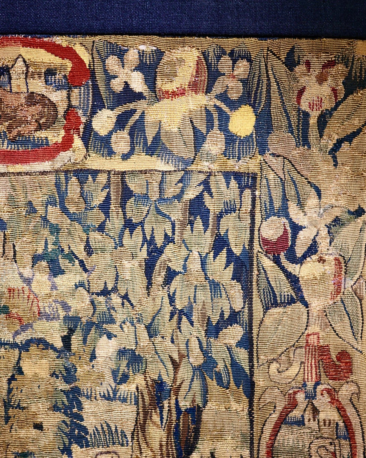 A very fine hand woven silk and wool English miniature Tapestry "The Good Samaritan",  attributed to Sheldon (see notes). English Circa 1580 - 1600 - Robin Haydock Antiques