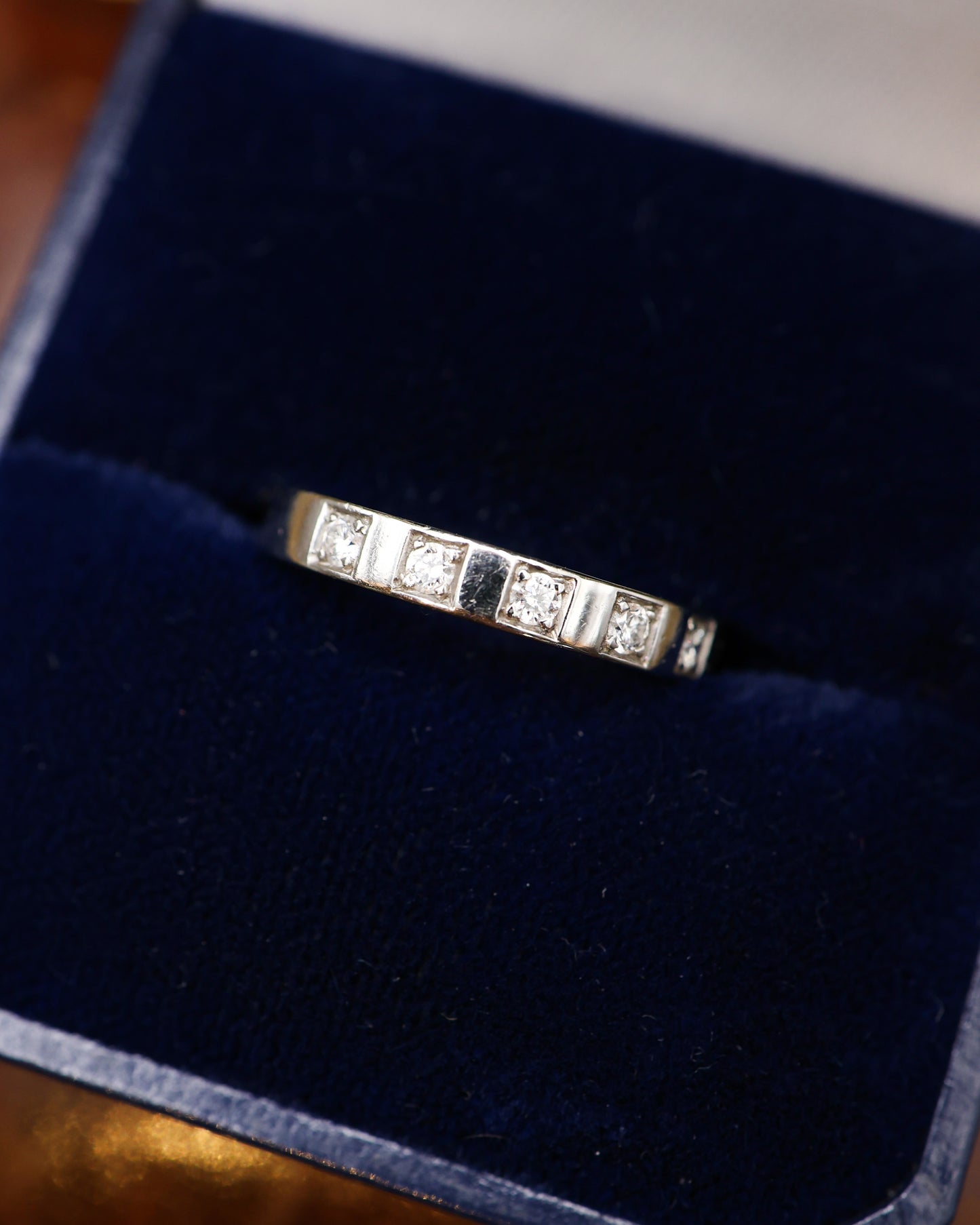 Platinum Bulgari Diamond Half Eternity Ring Pre-owned - Robin Haydock Antique Jewellery