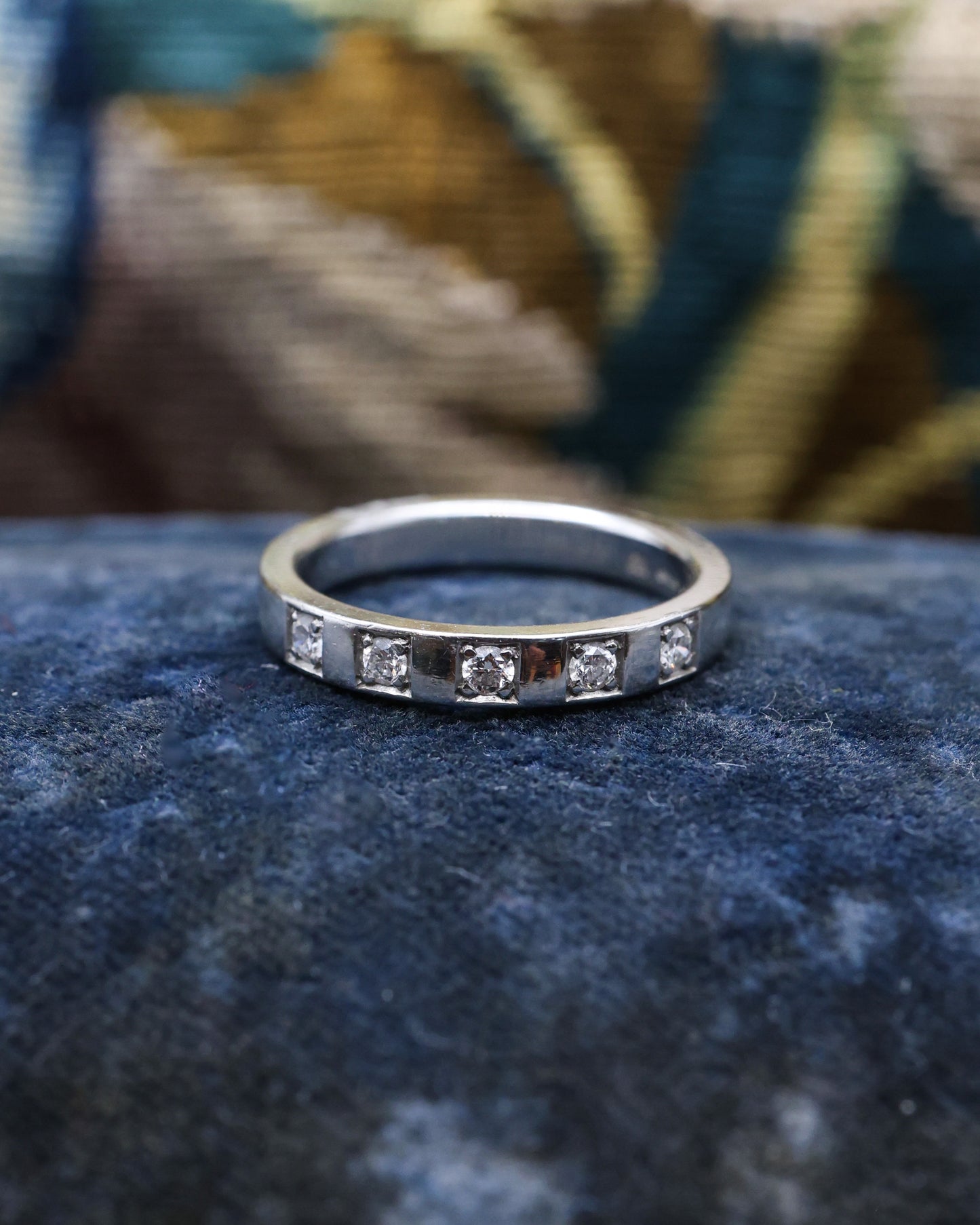 Platinum Bulgari Diamond Half Eternity Ring Pre-owned - Robin Haydock Antique Jewellery