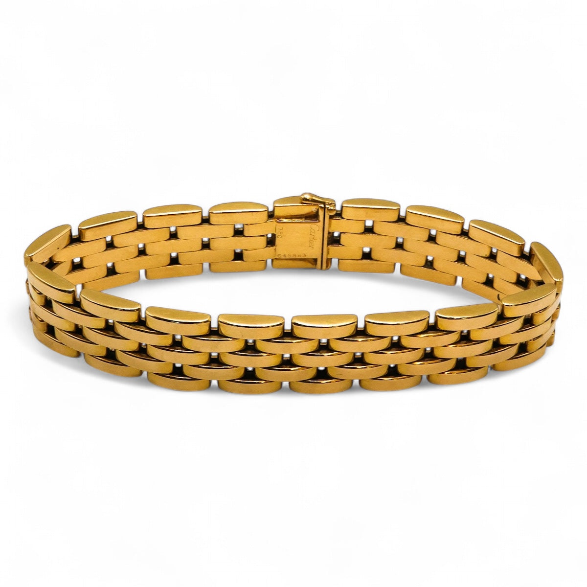 A very fine 18 Carat Cartier Gold Bracelet, Maillon Panthere", Circa 1990's - Robin Haydock Antique Jewellery
