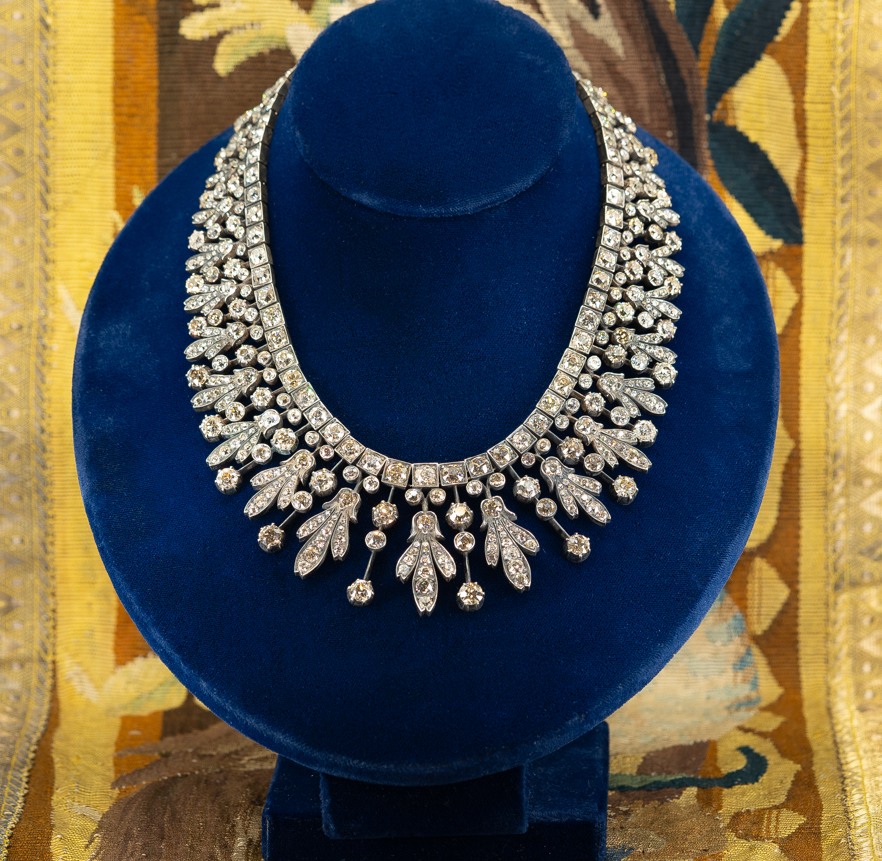 A superb Kokoshnik Diamond Tiara - Necklace, plausibly Austro-Hungarian, Late 19th Century - Robin Haydock Antiques