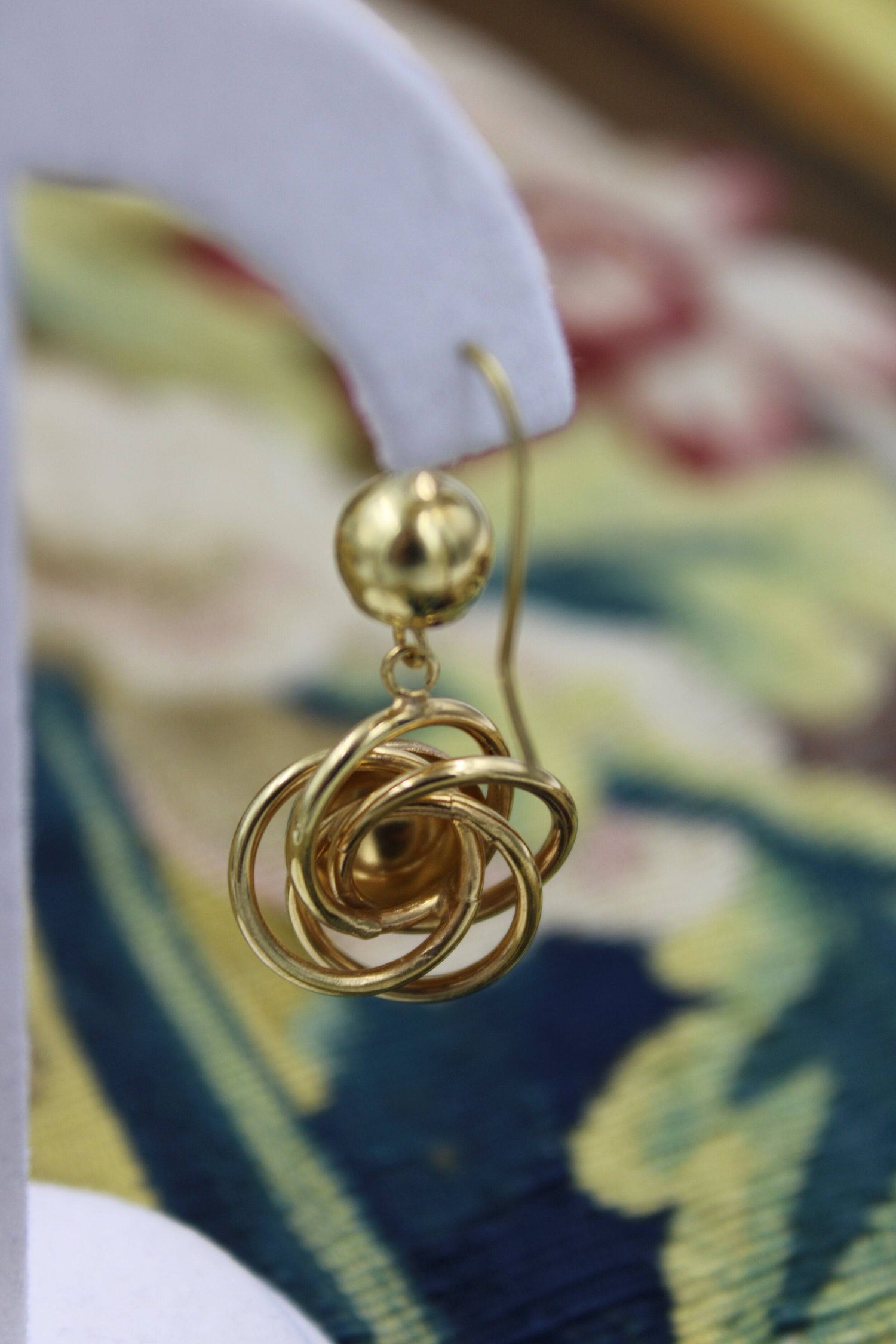 A very fine pair of Celestial Earrings in High Carat Yellow Gold, English, Circa 1880 - 1910 - Robin Haydock Antiques