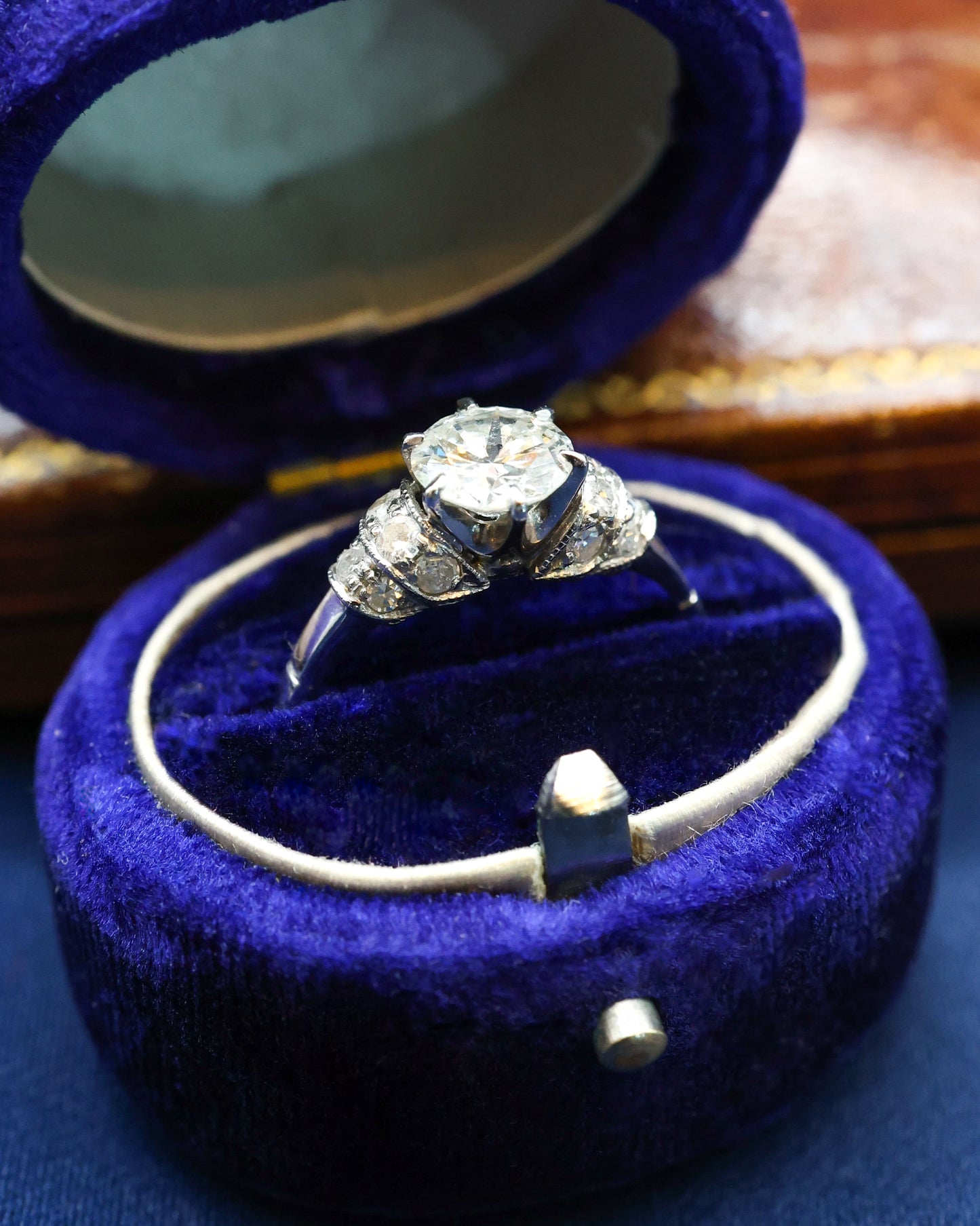 Platinum 0.70ct Diamond Solitaire Ring Circa 1920