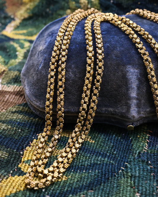 A very fine Georgian Pinchbeck Chain Circa 1790, with later clasp. - Robin Haydock Antique Jewellery