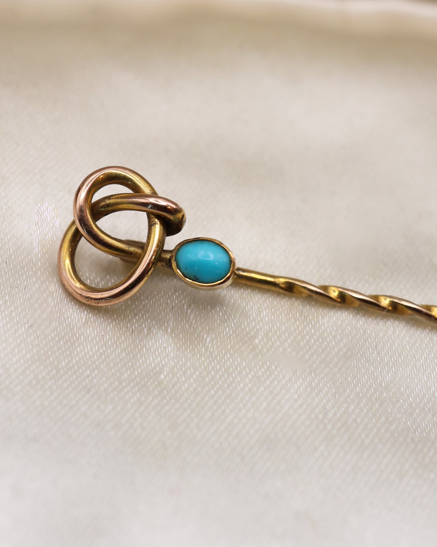 Turquoise and Gold Pin Circa 1880 - Robin Haydock Antique Jewellery