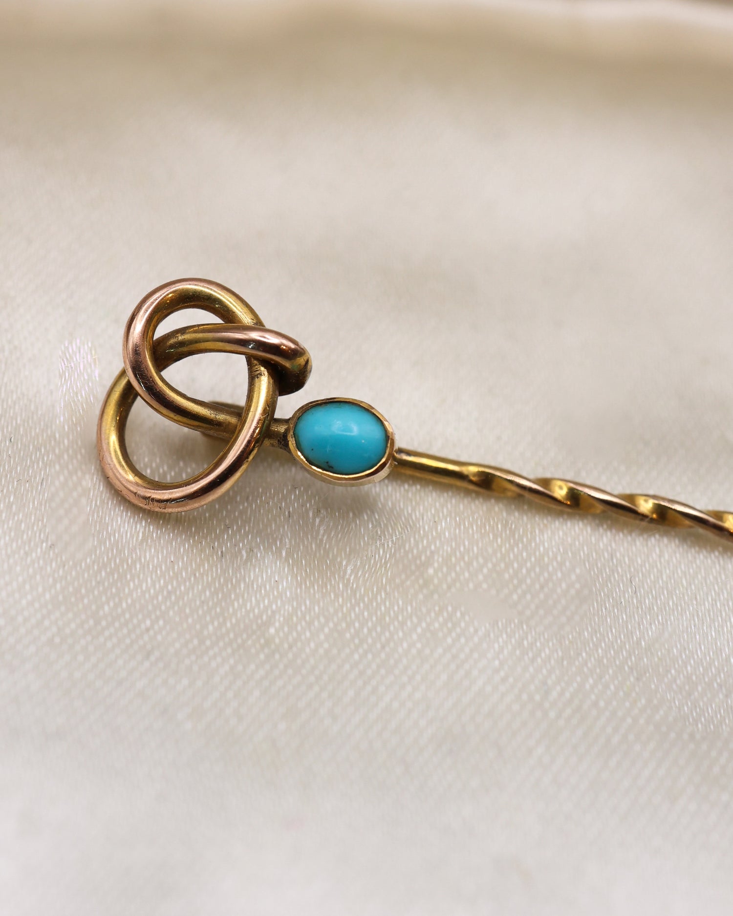 Turquoise and Gold Pin Circa 1880 - Robin Haydock Antique Jewellery