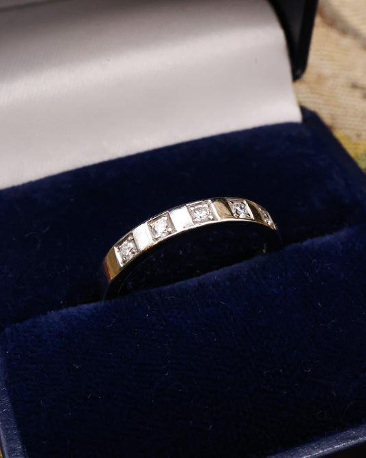 Platinum Bulgari Diamond Half Eternity Ring Pre-owned - Robin Haydock Antique Jewellery