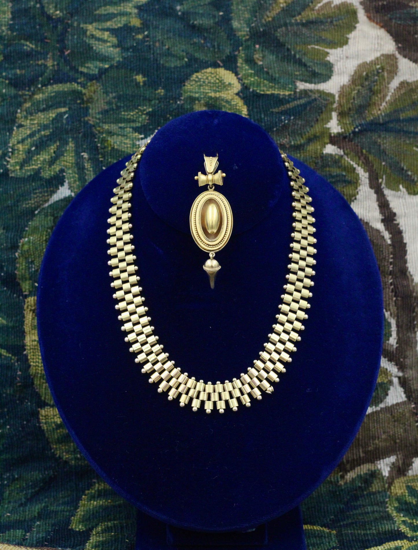 15ct Yellow Gold Victorian Collar Necklace, Circa 1880 - Robin Haydock Antiques