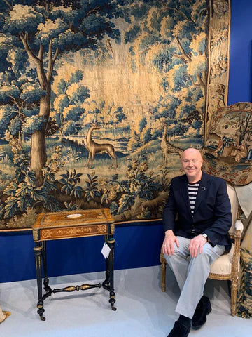 Antique Fine-Woven Silk & Wool Flemish Tapestry Panel, Circa 1660-1700 - Robin Haydock Antique Jewellery
