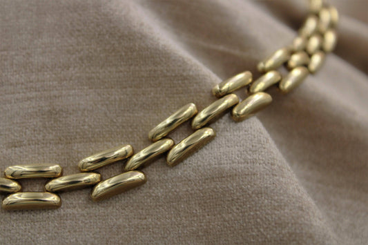 A very fine Link Necklace in 14ct Yellow Gold, Circa 1950 - Robin Haydock Antiques